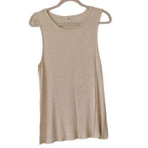 Old Navy Ribbed loose fit Tank Oatmeal Size XL EUC